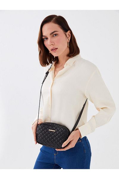 LC Waikiki Γυναικεία τσάντα χιαστί με καπιτονέ LCW ECO Leather Look