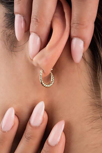 Altınaşkı Damla Istiridye Altın Küpe