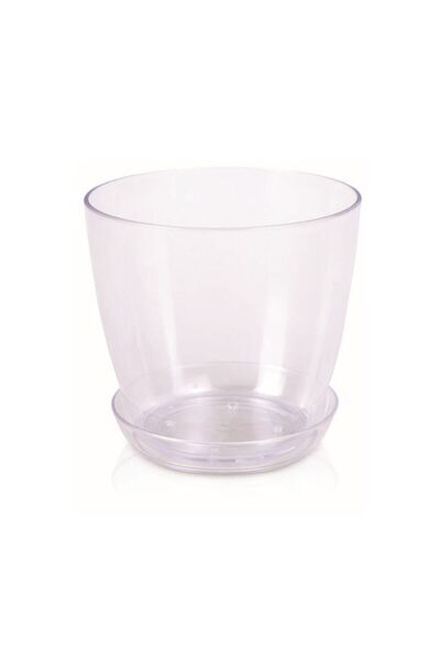 gül çiçek sarayı ORKİDE SAKSISI TABAKLI 1,5 LT - ŞEFFAF ORKİDE SAKSISI - ORGİ...