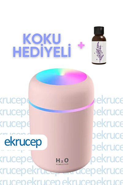 Ekru Cep 300 ml Ultrasonik Hava Nemlendiricisi ve Aromaterapi Cihazı - Koku H...