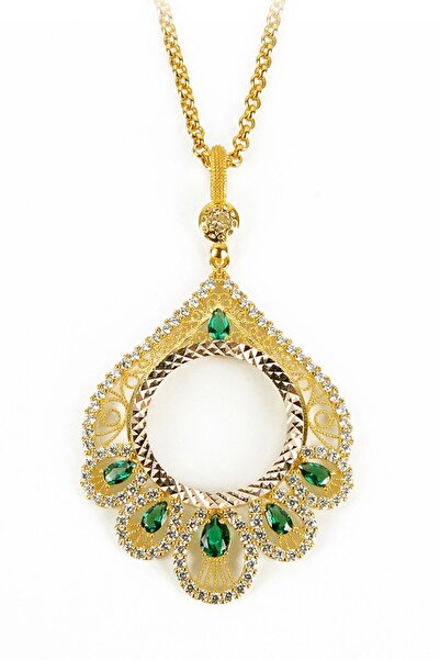 Altınaşkı Yarım Altın Çerçeve Kolye