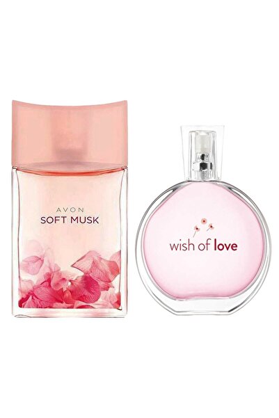 AVON Soft Musk Kadın Parfüm Edt. 50 Ml Ve Wish Of Love Kadın Parfüm Edt 50 Ml 2'li Set