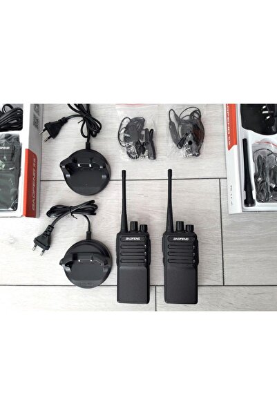 BAOFENG 2li C8 V2 V78 Usb Şarj Pmr Telsiz Inşaat Şantiye Av Gezi Zor Koşul Va...