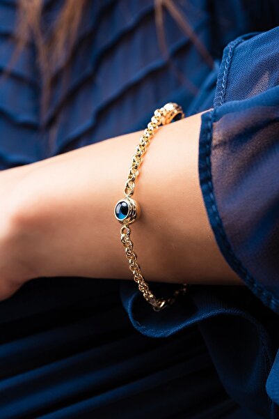 Altınaşkı Üç Gözlü Altın Bileklık