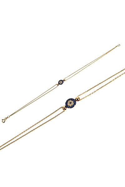 Altınaşkı Nazar Boncuklu Altın Bileklik