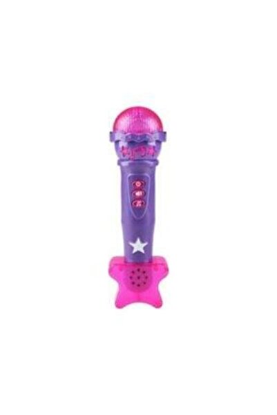 Erdem Oyuncak Pilli Işıklı Sesli Karaoke Mikrofon-mor