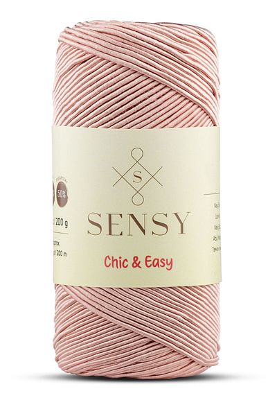 SENSY Premium Chic&Easy 200 gr Supra Thread Macrame Thread Waxed Thread Runner Thread Pasa Thread Bag Thread Rose Pink