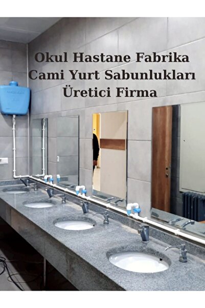 hilal kimya Merkezi Sistem Depolu Sabunluk 8 Musluklu Pimli Mavi