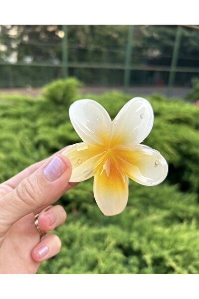 ByMerve Bym372 Hibiscus Mandal - Agrafă de păr de dimensiuni mari cu flori ga...