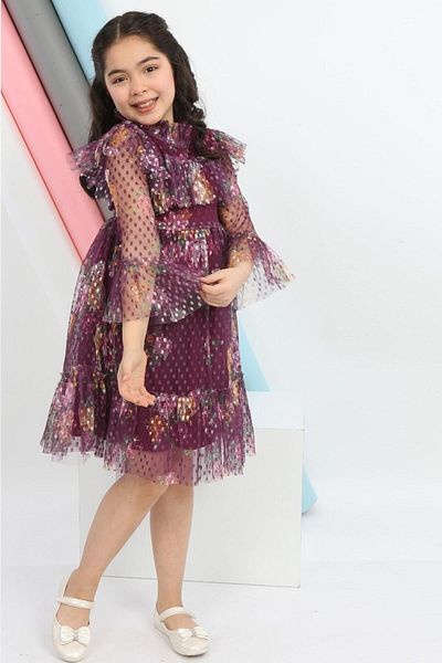 Asortix Rochie tutu pentru fete, căptușită cu țesătură din tul, cu talie elastică, costum de rochie elegantă confortabilă
