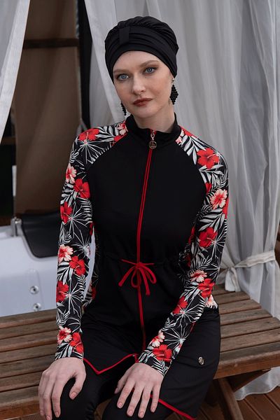InStyle 2313 Model Black Hijab Swimsuit
