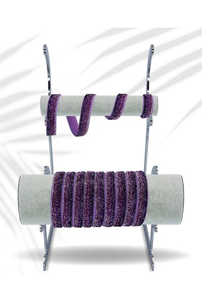 kadifecim DOUBLE COLOR SILVERY VELVET RIBBON