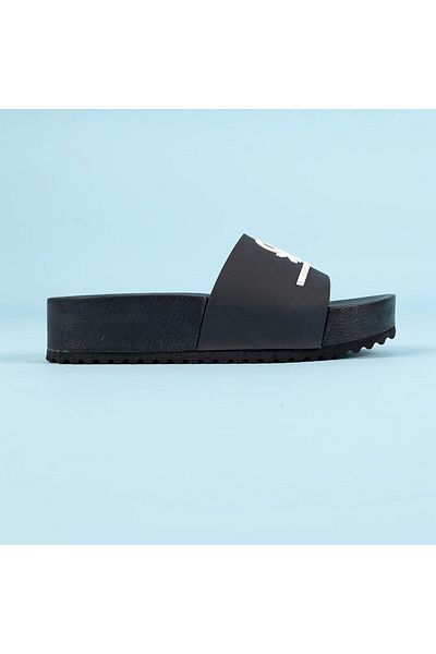 Benetton Bn-1211 Model Black Women's Slippers