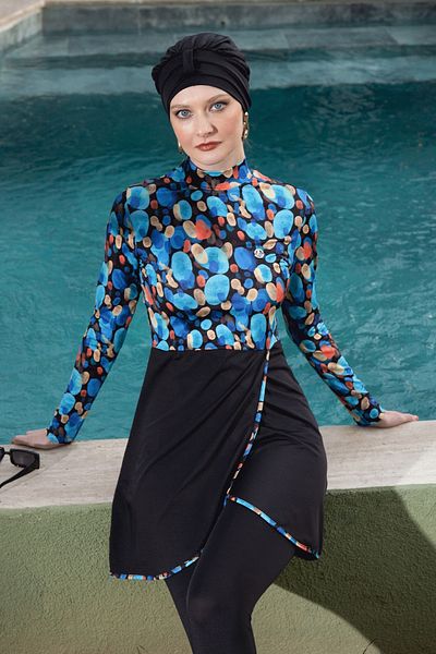 InStyle 2312 Model Black Hijab Swimsuit