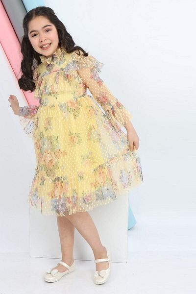 Asortix Rochie tutu pentru fete, căptușită cu țesătură din tul, cu talie elastică, costum de rochie elegantă confortabilă