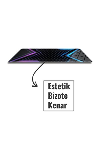 Decorita Подложка за мишка Cam | Подложка за мишка Cam | Светлинен ефект | Голяма | 40см X 80см