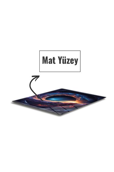 Decorita Mouse Pad din sticlă |   Covoraș de sticlă |   Cerul de noapte |   Mic |   18 cm x 22 cm