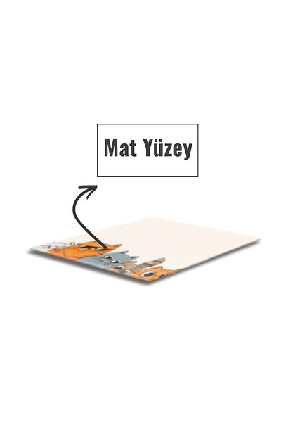 Decorita Cool Cats Mouse Pad din sticlă - Dimensiune mică, 18 cm X 22 cm