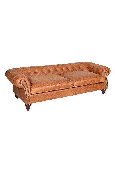 3A Mobilya Hakiki Deri Bournemouth Chesterfield 230X90X80 CM