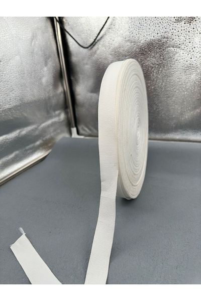 paşateks since 1995 şekil 2 cm Grosgrain Ribbon-Ecru-5 Meters