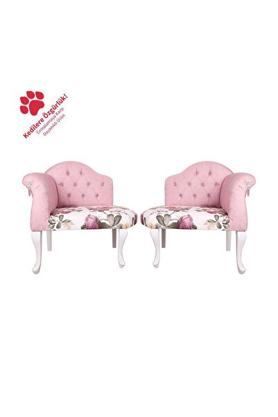 3A Mobilya Şımarık 2'li Josephine 80x76x56 cm