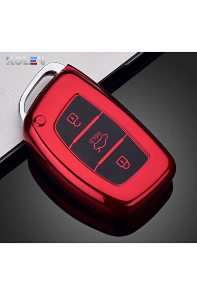 YıldızTuning Κάλυμμα κλειδιού Hyundai Accent χωρίς κλειδαριά, κόκκινο χρώμα