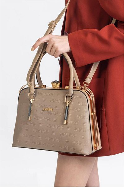 Armine 339 Model Mink Laser Women's Shoulder Bag