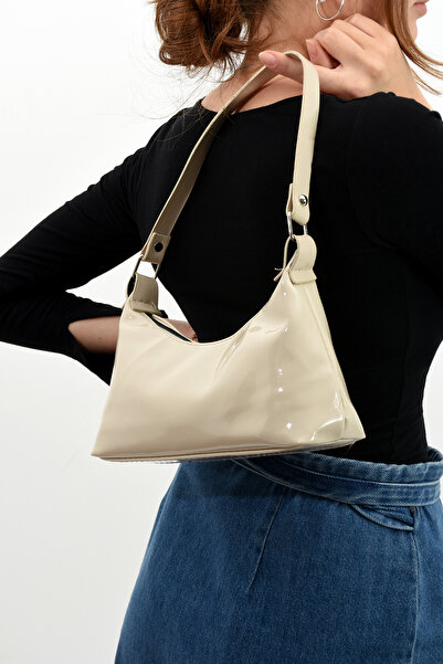 ESTUTE Kadın Rugan Omuz Çantası