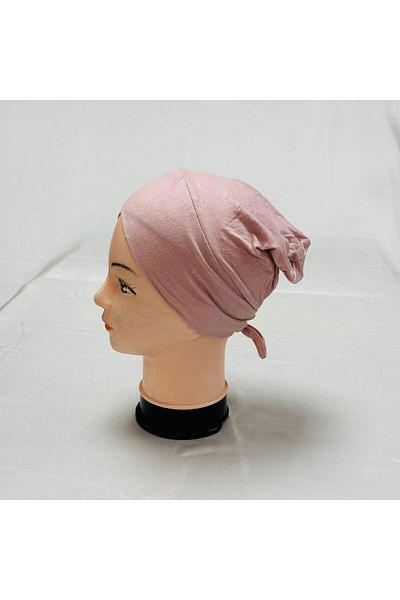 AWAM SILK Closed Top Cross Lace Hijab Combed Cotton Bonnet