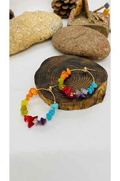 Porsuk Alternatif Handmade Ethnic Authentic Hippie Bohemian Natural Stone Ear...