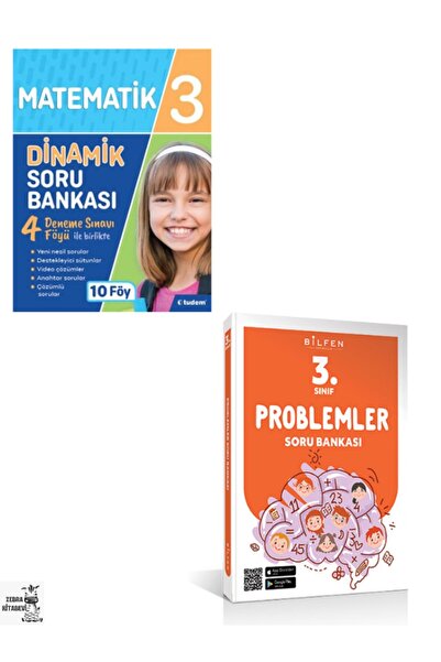 Tudem Yayınları Tudem 3.sınıf Matematik Dinamik Soru Bankası, Bilfen Probleml...