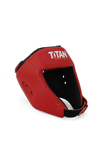 Titan Sport Yüz Korumalı Kırmızı Antreman Boks Kaskı
