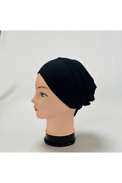 AWAM SILK Closed Top Plain Lace Hijab Combed Cotton Bonnet