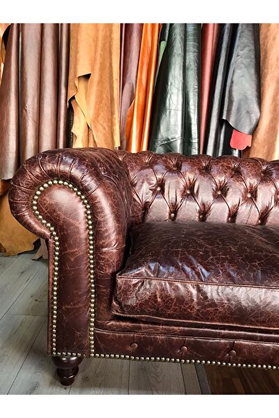 3A Mobilya 3A MOBİLYA HAKİKİ DERİ OLD NAVY CHESTER JOSEPHİNE