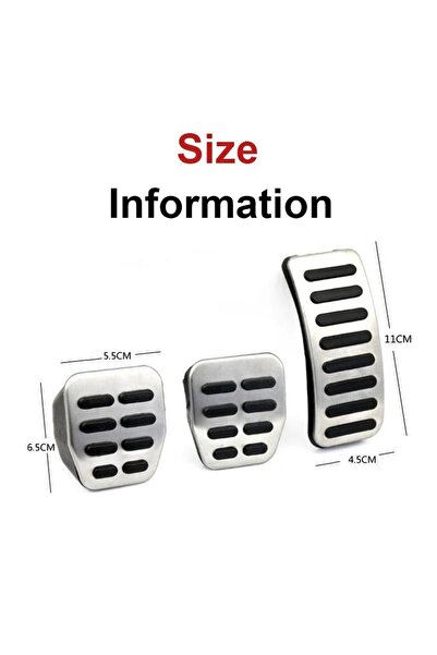 YıldızTuning VW Polo 6R İbiza 6J Fabia Manuel Metal Pedal Seti