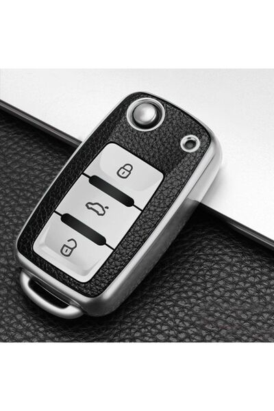 YıldızTuning Husă pentru chei Seat Leon Mk2 Superlux, calitate A+, gri