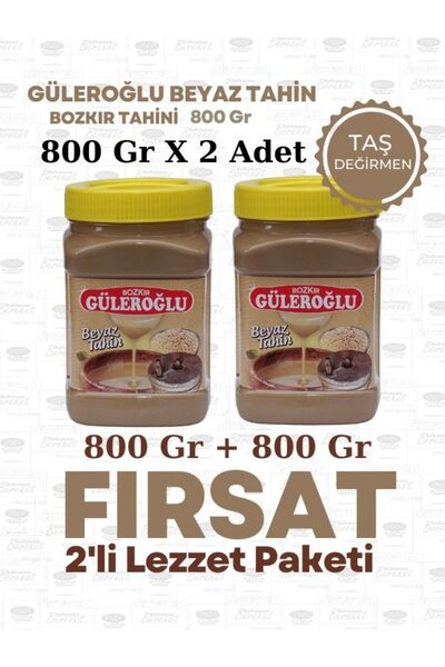 Bozkır Güleroğlu Güleroğlu Bozkır Taş Değirmen Tahini Beyaz Tahin ( 800 Gr X 2 adet )