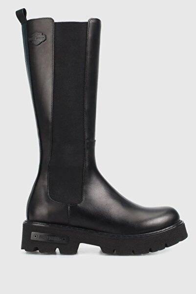 Harley Davidson Siyah Leather Kadın Bot Bootie MEDİCAL TABAN HAKIKI DERI ENÇOK TERCİH EDİLEN MODEL