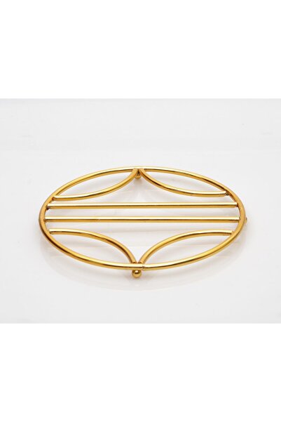 mba decor metal bending art 1. Kalite Paslanmaz Gold Kaplama Isıya Dayanıklı Nihale 20 Cm Sofra Sunum Mutfak
