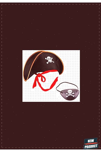OMZ 1Pc Captain Jack Children Pirate Hat and Eye Patch Set Girl Kid Boy Montessori Educational