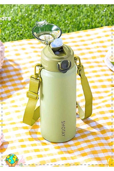 OMZ Shotay Transparent Lid Steel Thermos 750ml Girl Boy Toys Educational Toys