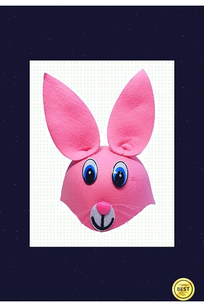 OMZ 1Pcs Pink Color Eared Rabbit Hat Animal Hat Girl Child Boy Child Montessori Toys