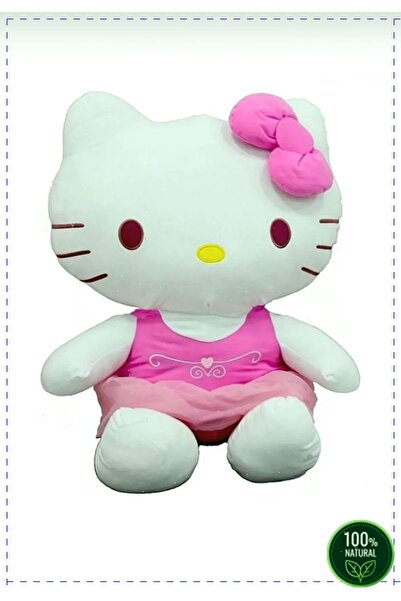 OMZ Ithallisanslı Peluş Hello Kitty Fiyonklu Oyun Ve Uyku Arkadaşı Peluş Kedi...