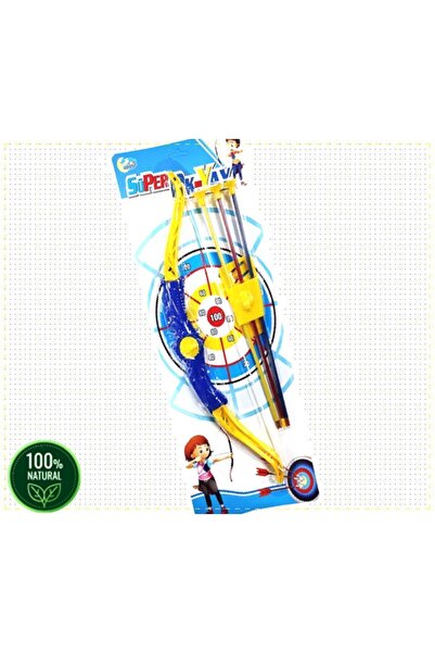 OMZ Kartelada Ok Yay Seti Okçuluk Oyuncağı Spor Erkek Cocuk Montessori Gelişt...