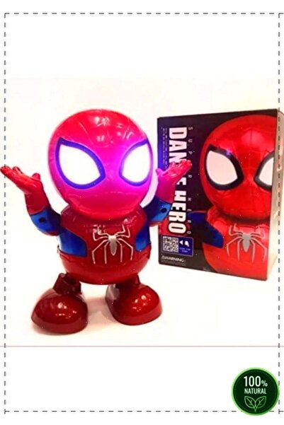 OMZ SpiderMan Oyuncak Hareketli Işıklı Dans Eden Robot Örümcek Adam 2 Yildizli Ürün Erkek Cocuk Oyuncak