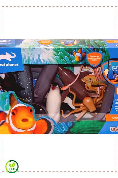 OMZ 12 Pieces Ocean Animals - Montessori Toys for Boys and Girls, Healthy Product
