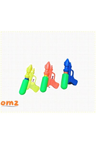 OMZ Su Tabancası 3lü Set Su Silahı 17cm Kız Erkek Cocuk Oyuncak Egitici Monte...