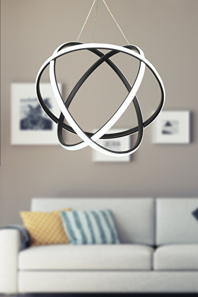 Begüsa Kapella Ledli Avize Siyah 38 Cm