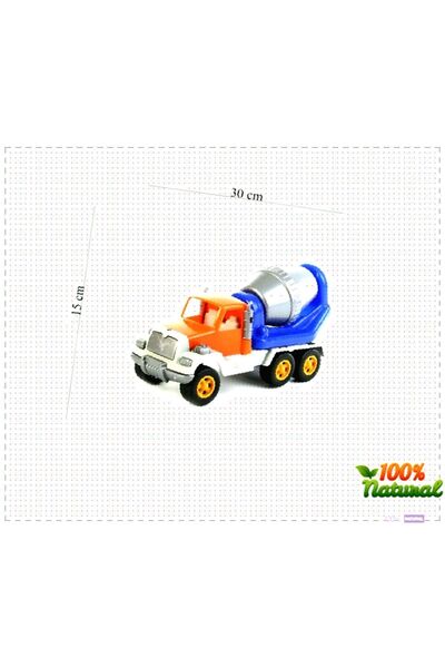 OMZ Uçar Kid 142 لعبة خلاطة خرسانة شاحنة هاون كبيرة 11x29 سم فتاة طفل صبي لعب...