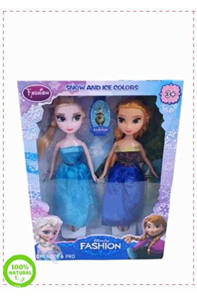 OMZ Oyuncak Bebek Elsa Anna 2Li Bebek Seti Kız Çocuk Evcilik Oyuncak Karlar Ülkesi Elsa Bebek Oyuncakla